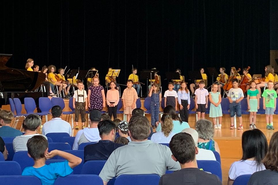 Konzerte der Musikschulensembles gemeinsam mit  Grundschulkindern der Schulkooperationen