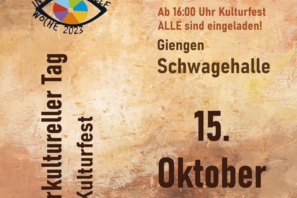 Interkultureller Tag Giengen 2023 - Veranstaltungsplakat