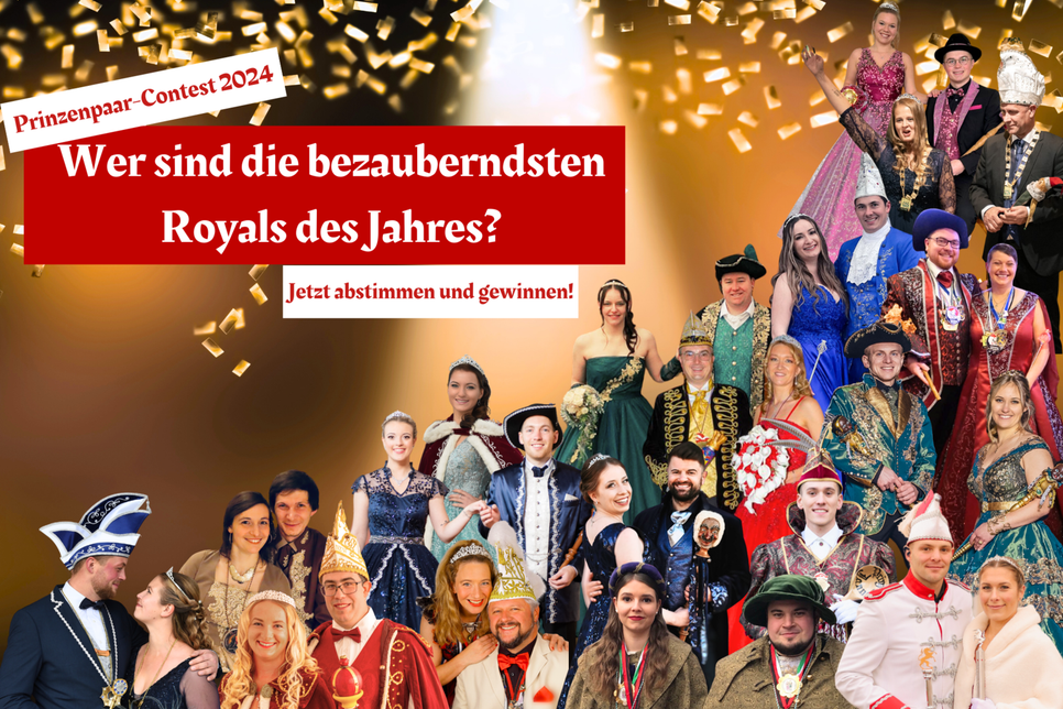 Wer wird das neue Prinzenpaar des Jahres 2024! Wähle mit uns die bezauberndsten Royals und lass dich von königlichem Glanz verzaubern!