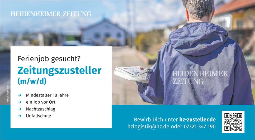 Zeitungszusteller Ferienjob