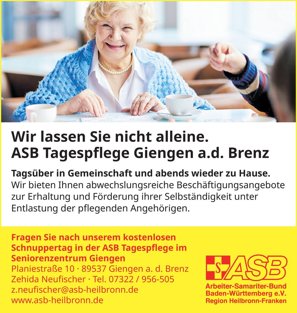 Tagespflege  Anzeige Nr. 3