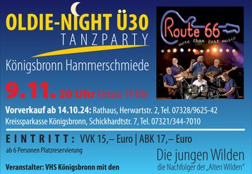 Pro Paket WB 23./26.10. OLDIE NIGHT Ü30