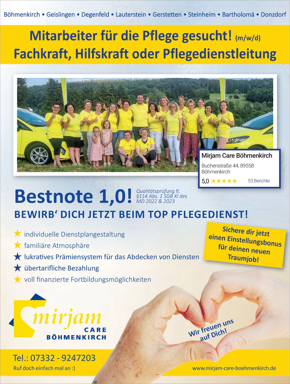 Fachkraft/Hilfskraft/ Pflegedienstleitun