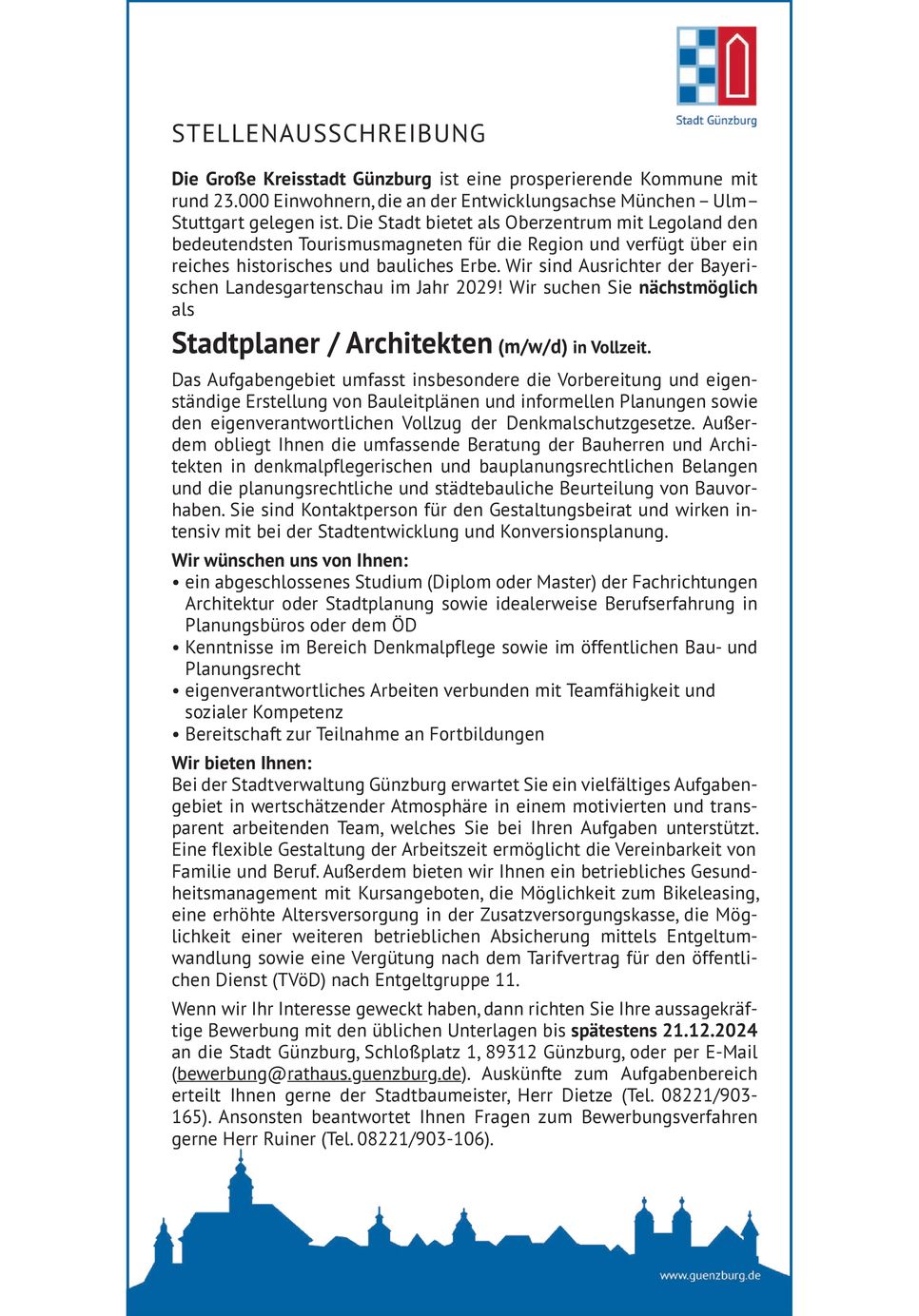 Stadtplaner/Architekten (m/w/d)