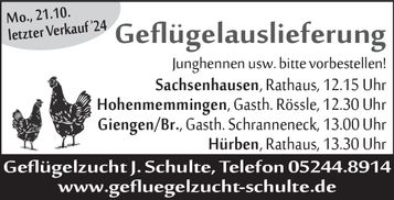 Geflügelauslieferung