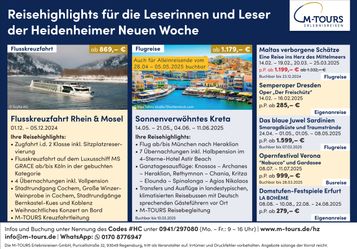 Neue Woche M-Tours