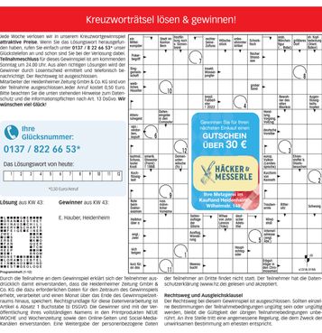 Kreuzworträtsel Gutschei Häcker&Messerle