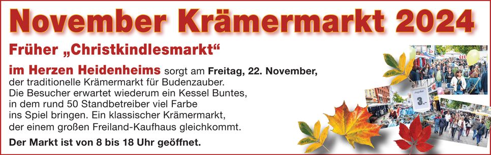 November Krämermarkt 2023